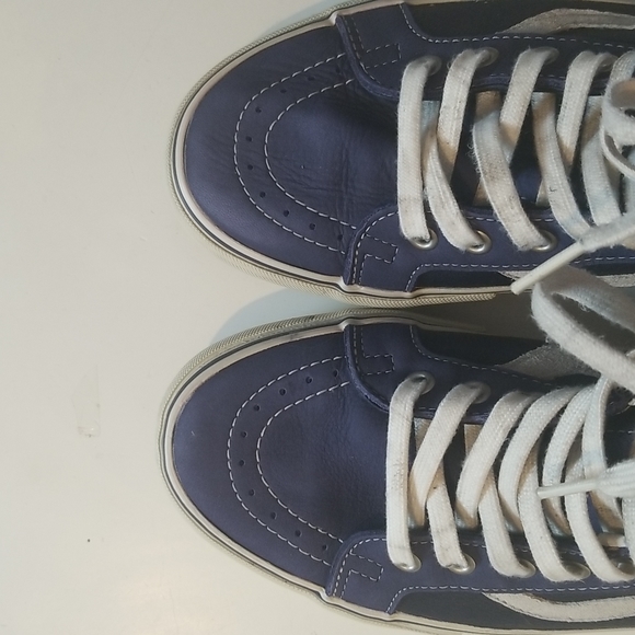 Unisex High Top Blue Vans - Picture 7 of 10